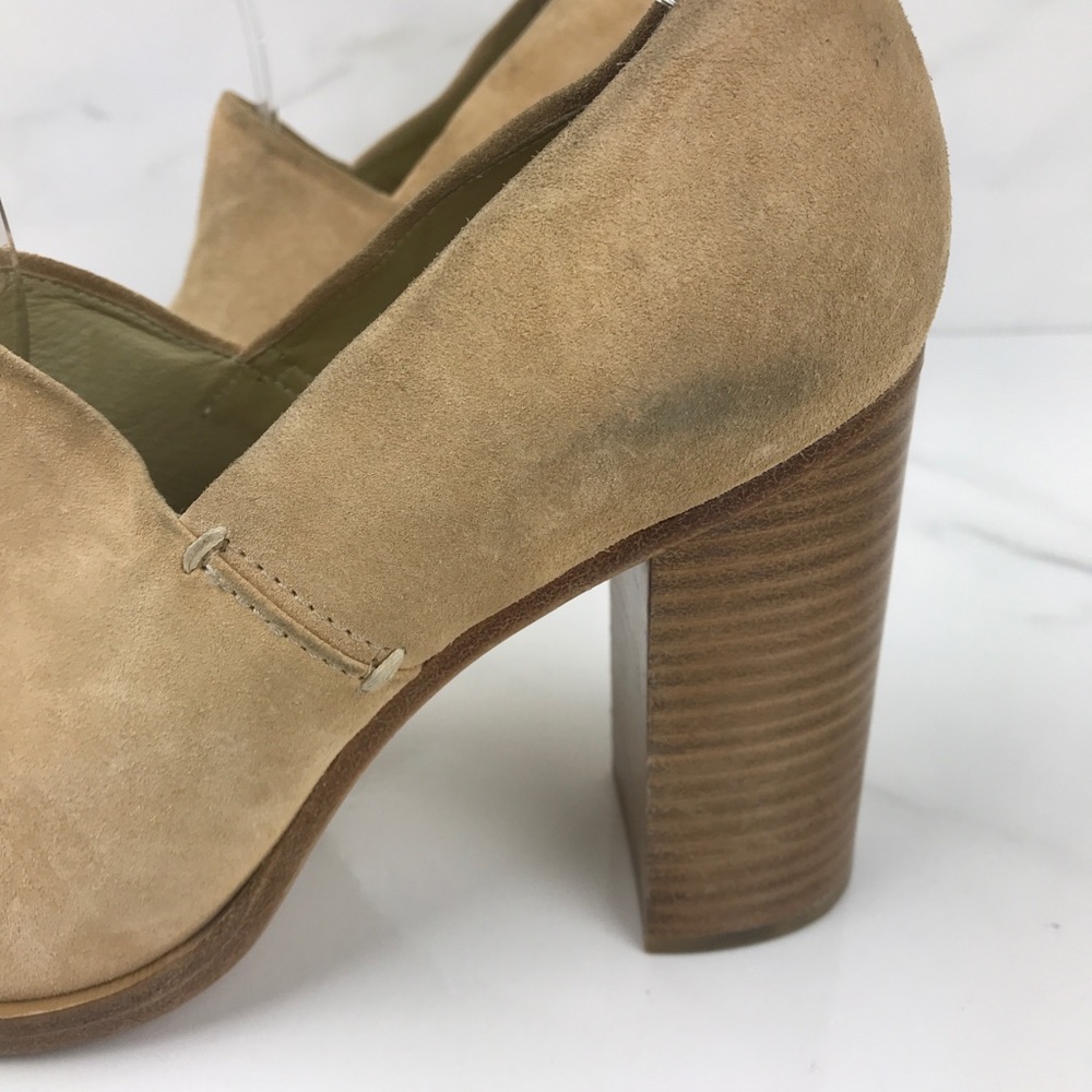 Rag & Bone Suede Stacked Block Heels Myra 37.5 - image 2